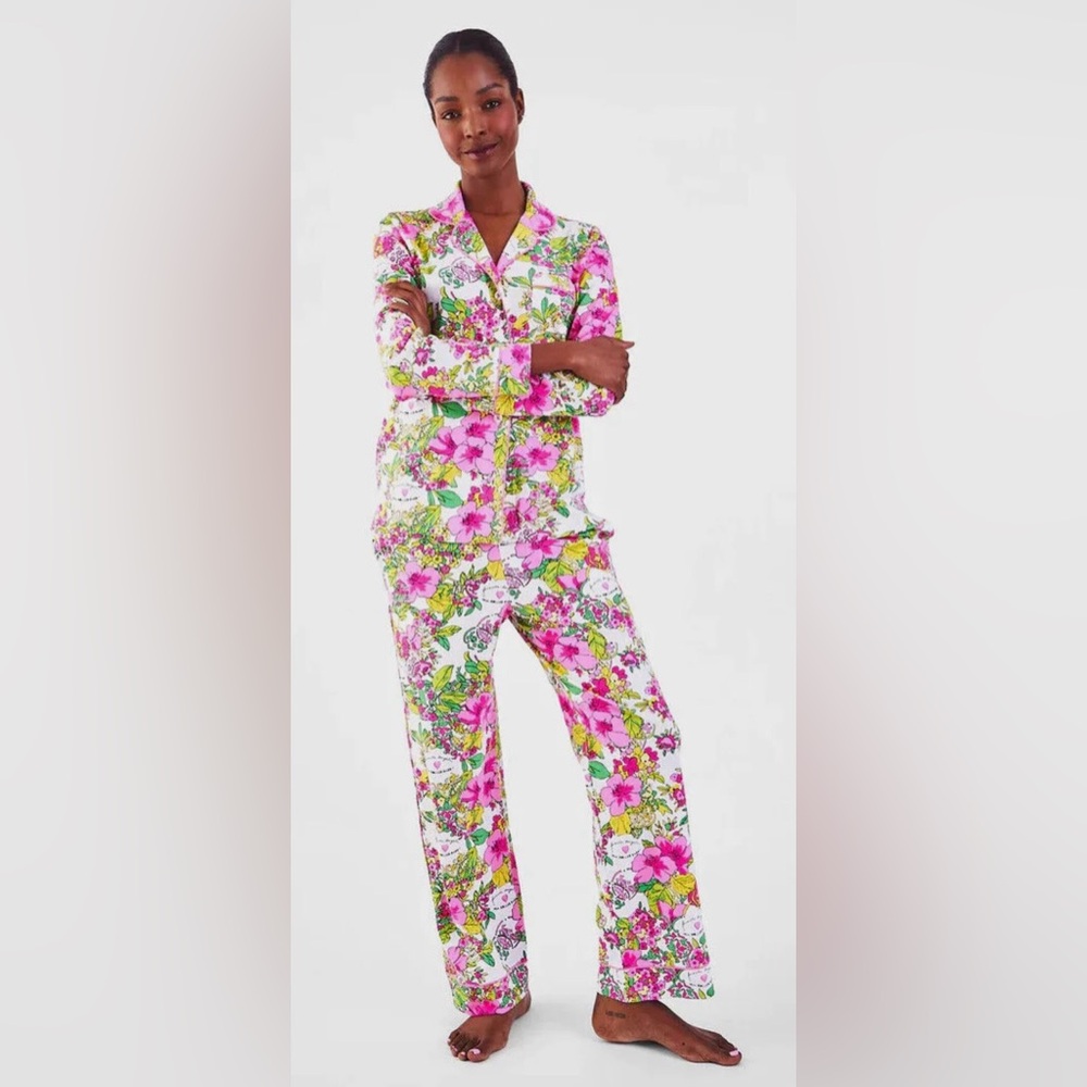 Favorite Daughter x Roller Rabbit Floral Pajama Set size Medium new with tags